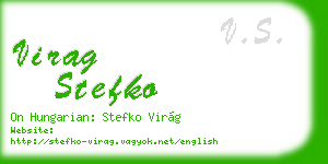 virag stefko business card